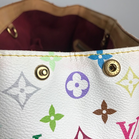 SOLD Louis Vuitton Aurelia MM White Multicolor - Picture 6 of 16